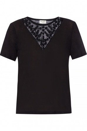 T-shirt with an embroidered pattern, zdjęcie 1 T-shirt with an embroidered pattern od Saint Laurent